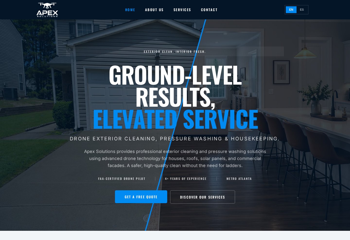 Apex Solutions website designed by Candy Brand Studio